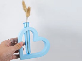 Molde silicona corazon hidroponia inclinado